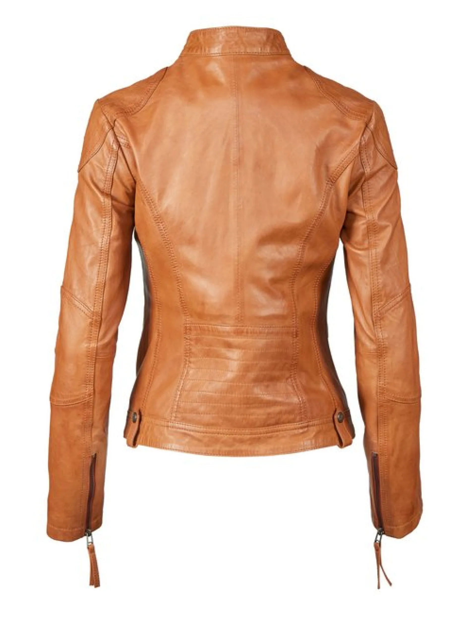 Apple of Eden Damen Lederjacke - 142 in cognac