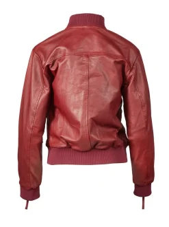 Apple of Eden Damen Lederjacke - 143 in rot
