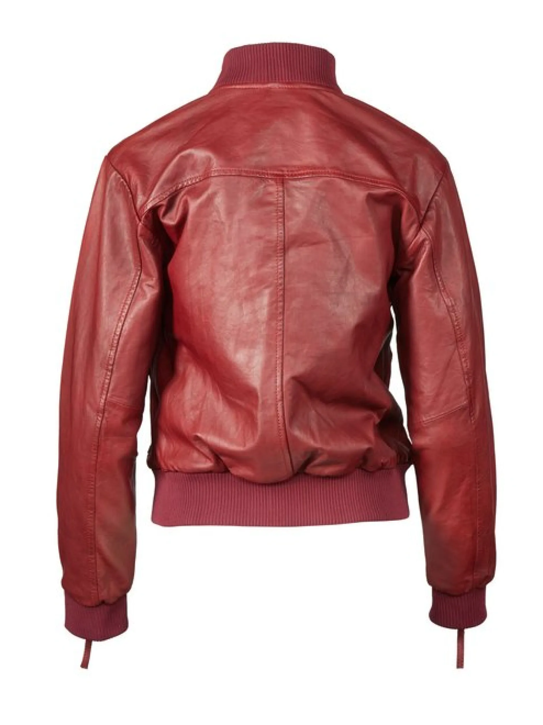Apple of Eden Damen Lederjacke - 143 in rot