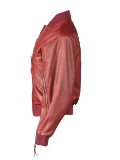 Apple of Eden Damen Lederjacke - 143 in rot