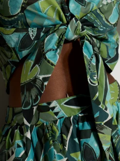 Apricot Damen Bluse in aqua mehrfarbig - Ärmel: Halbarm