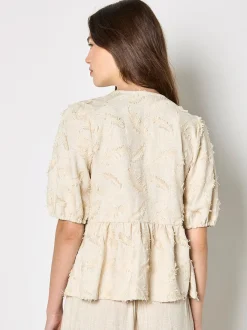 Apricot Damen Bluse in beige - Ausschnitt: ohne Kragen