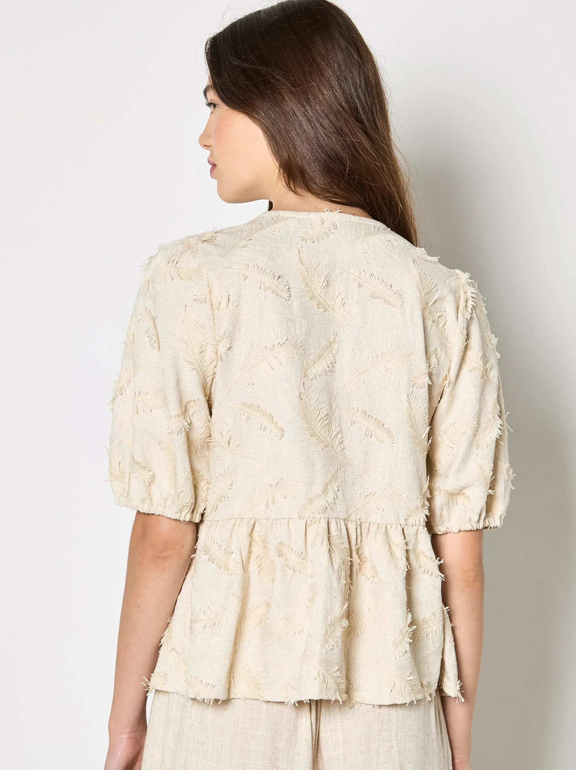 Apricot Damen Bluse in beige - Ausschnitt: ohne Kragen