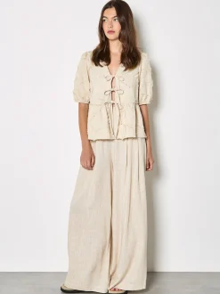Apricot Damen Bluse in beige - Ausschnitt: ohne Kragen