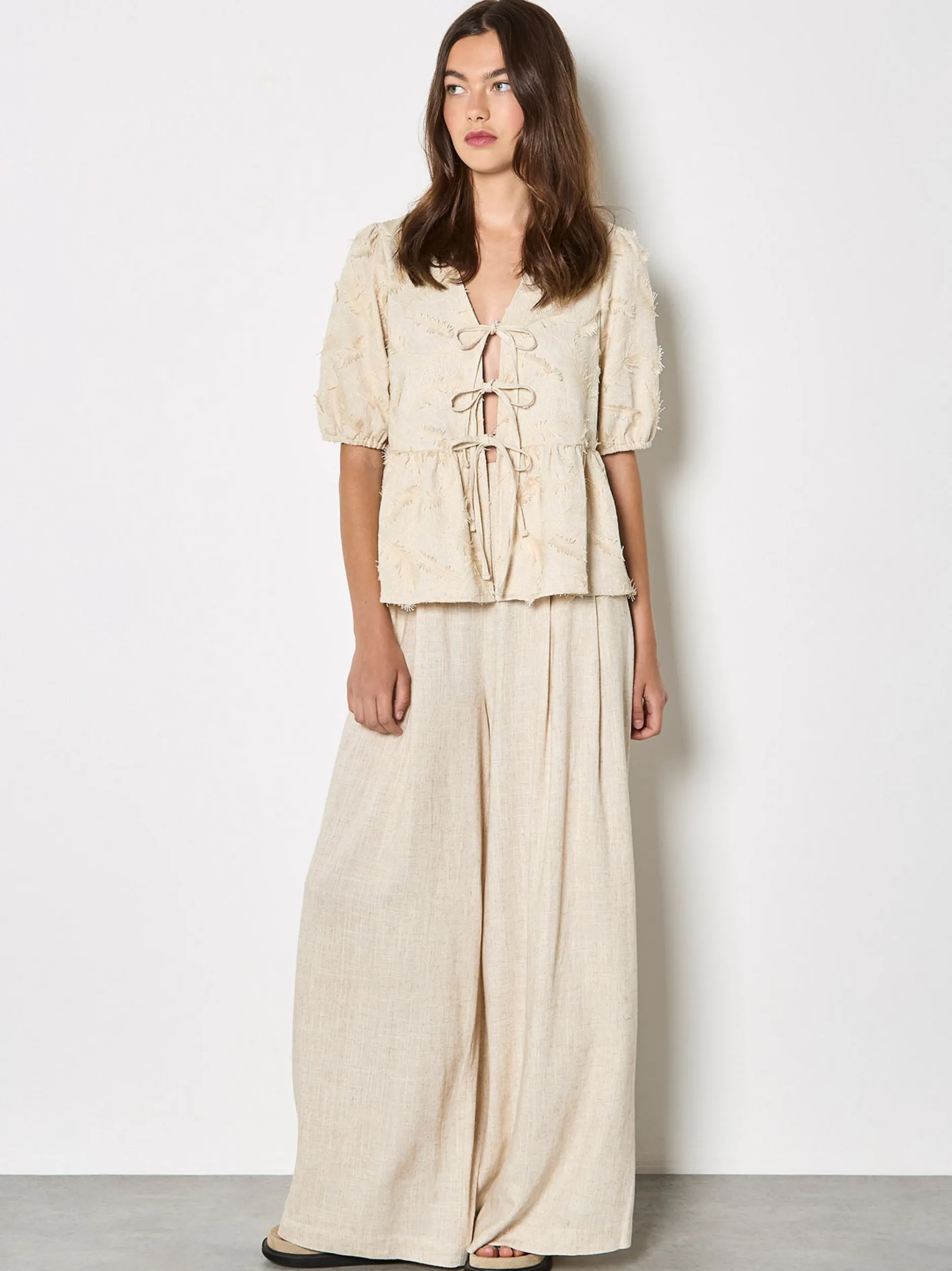 Apricot Damen Bluse in beige - Ausschnitt: ohne Kragen