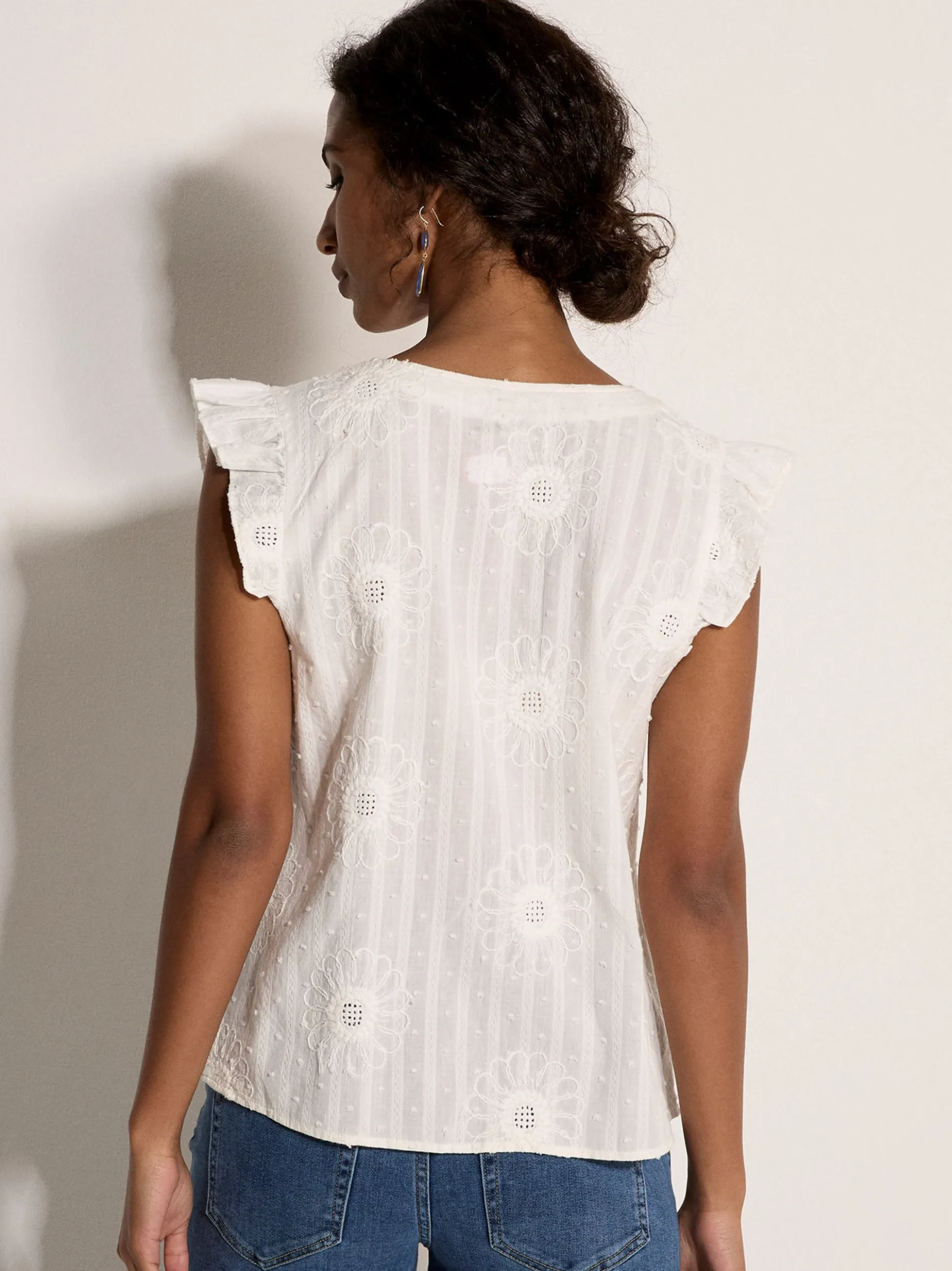 Apricot Damen Bluse in beige - Ausschnitt: V-Ausschnitt