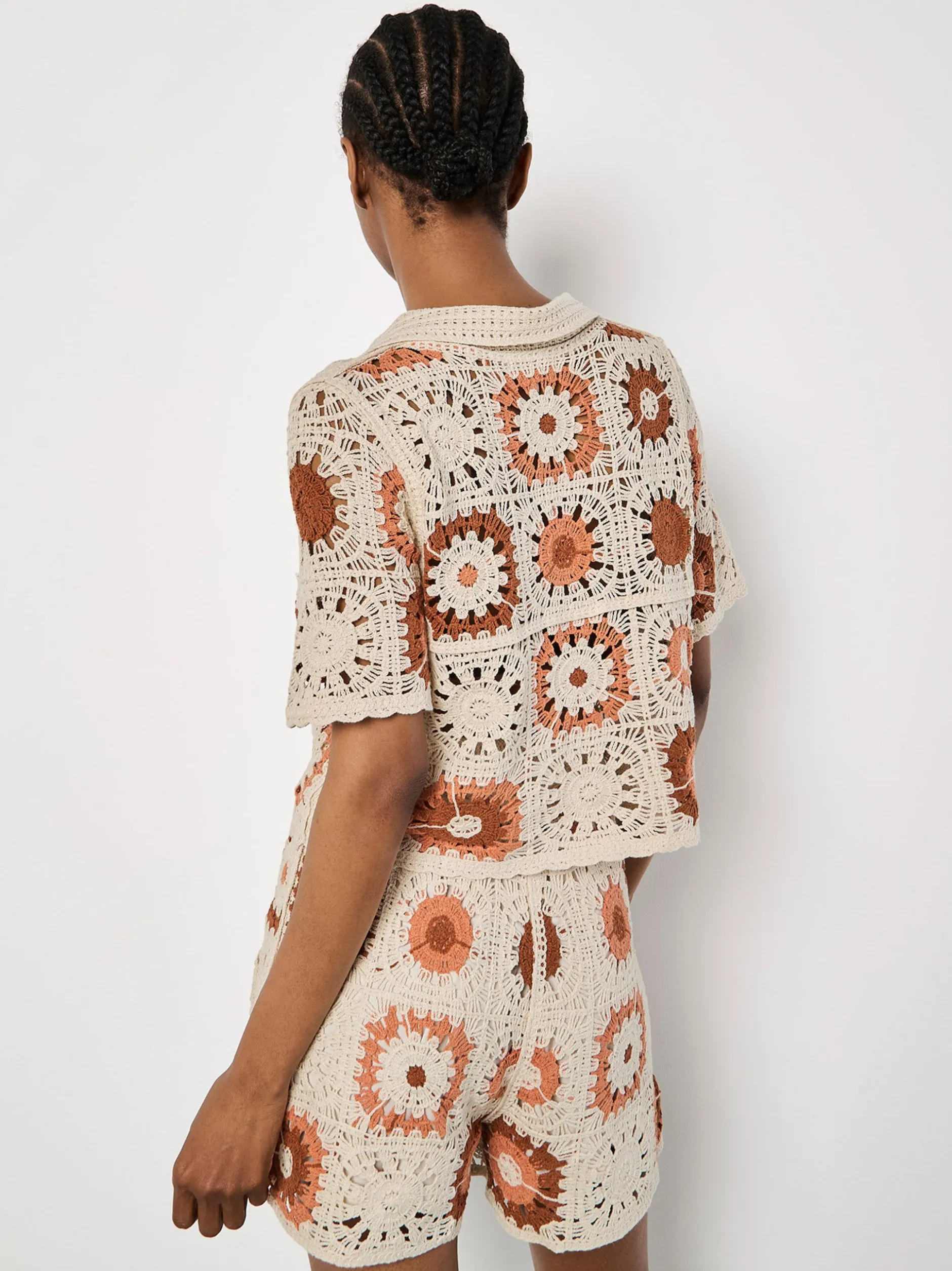 Apricot Damen Bluse in beige - Ärmel: kurzarm