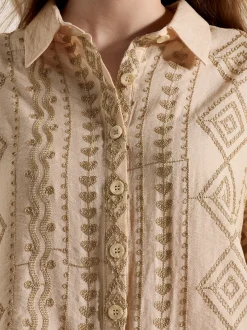 Apricot Damen Bluse in beige - Ärmel: 3/4 Arm