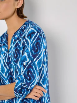 Apricot Damen Bluse in blau - Ärmel: 3/4 Arm
