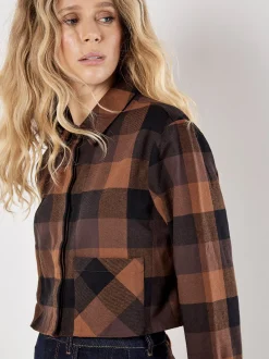 Apricot Damen Bluse in braun - Ärmel: langarm