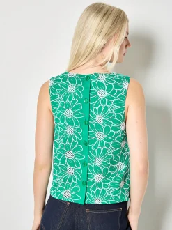 Apricot Damen Bluse in grün - Ausschnitt: Rundhals
