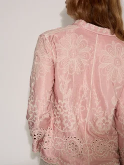 Apricot Damen Bluse in rosa - Ärmel: langarm