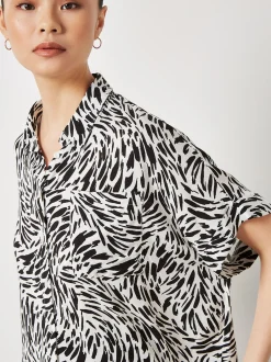 Apricot Damen Bluse in schwarz - Ärmel: kurzarm