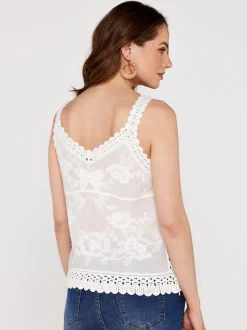 Apricot Damen Bluse in weiß - Ausschnitt: V-Ausschnitt