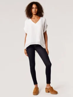 Apricot Damen Bluse in weiß - Ärmel: Halbarm