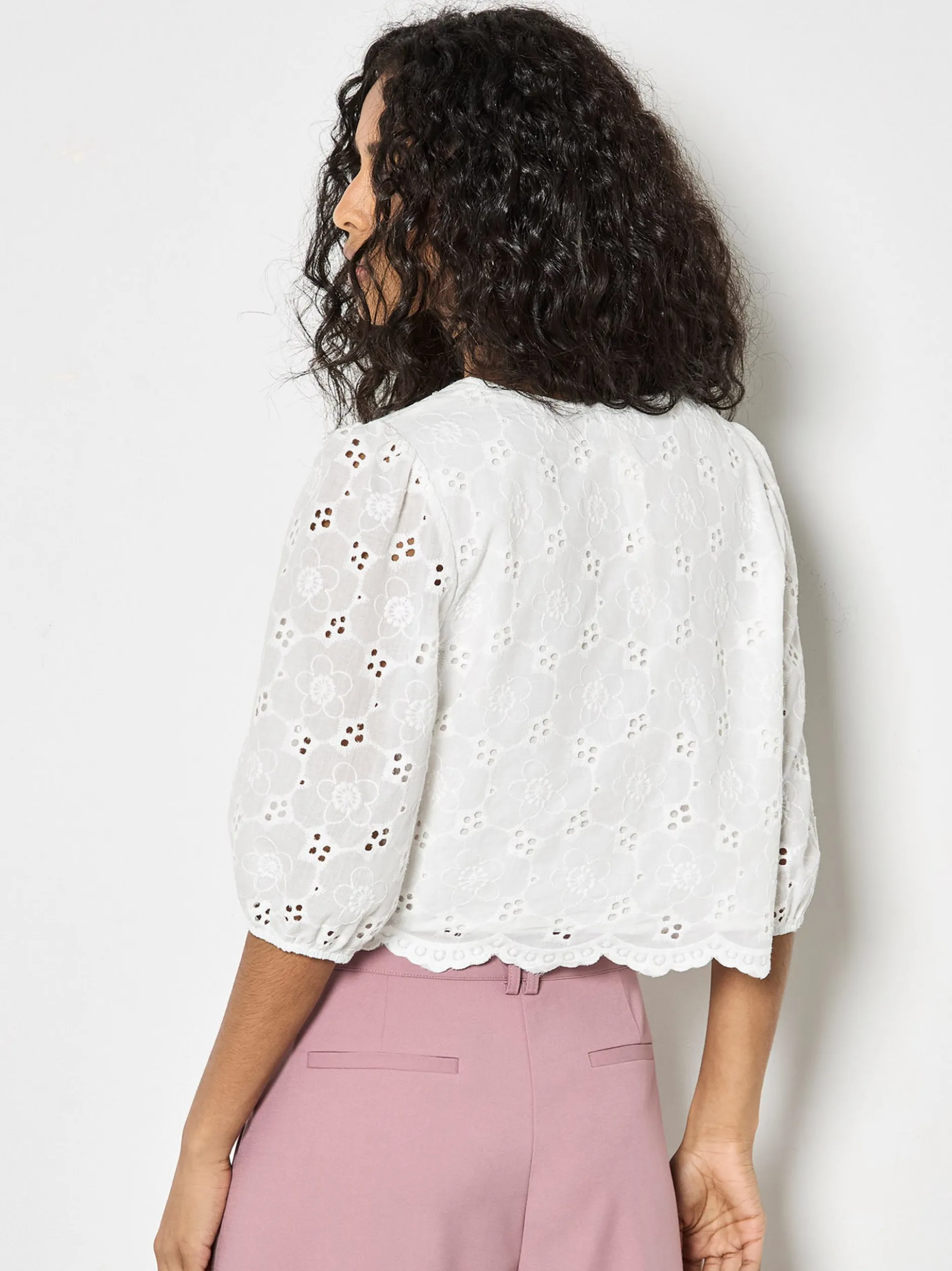 Apricot Damen Blusenshirt in weiß - Ärmel: Halbarm