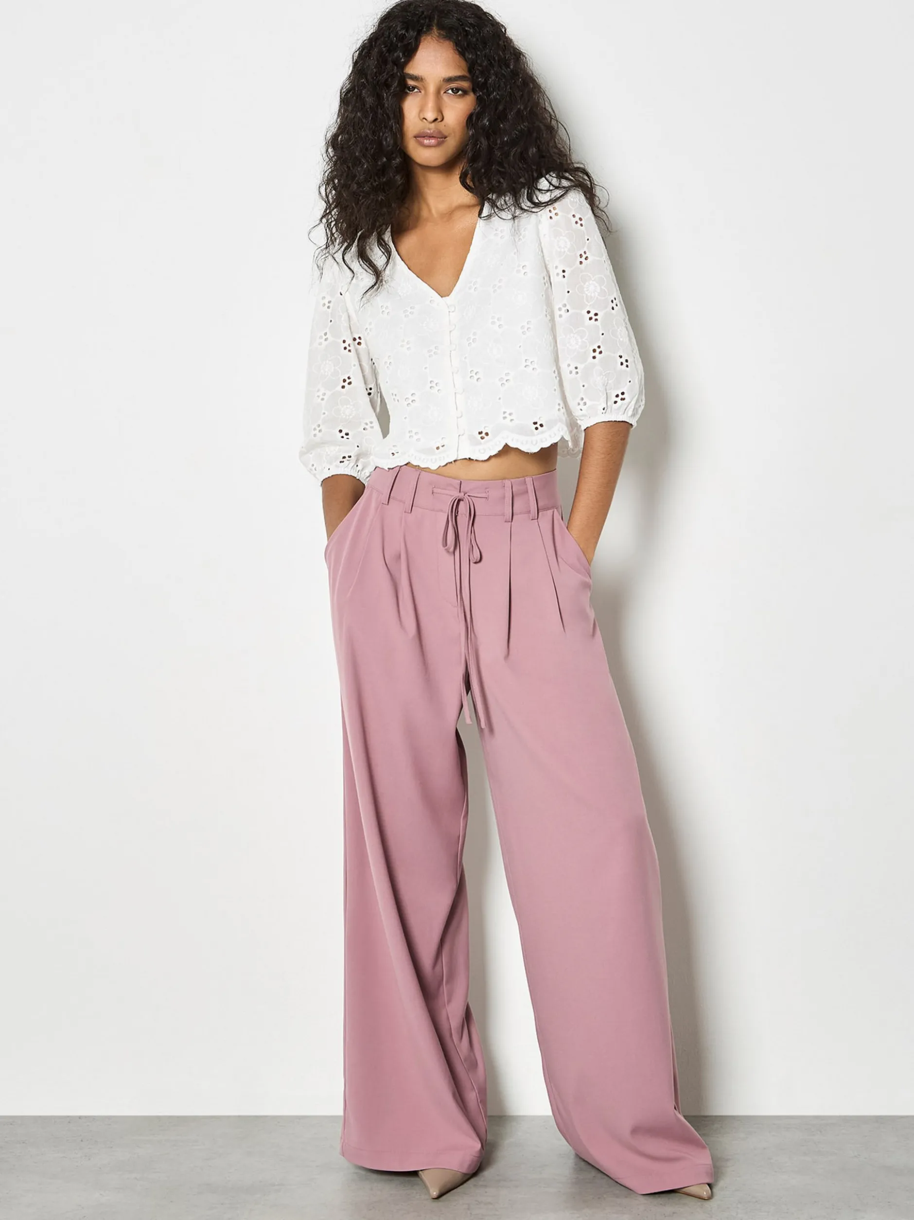 Apricot Damen Blusenshirt in weiß - Ärmel: Halbarm