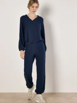 Apricot Damen Hose in blau - Länge: lang