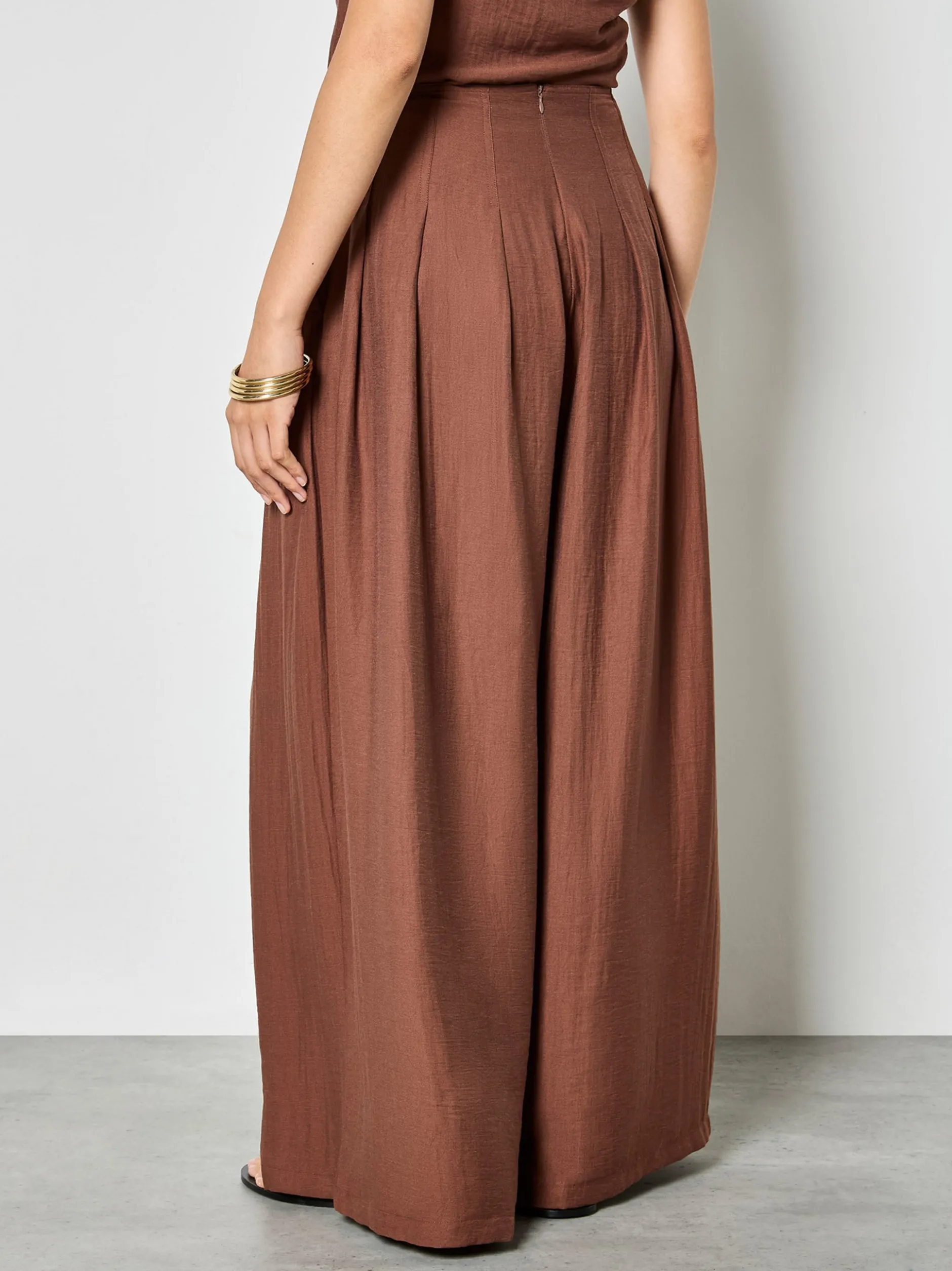 Apricot Damen Hose in braun - Länge: lang