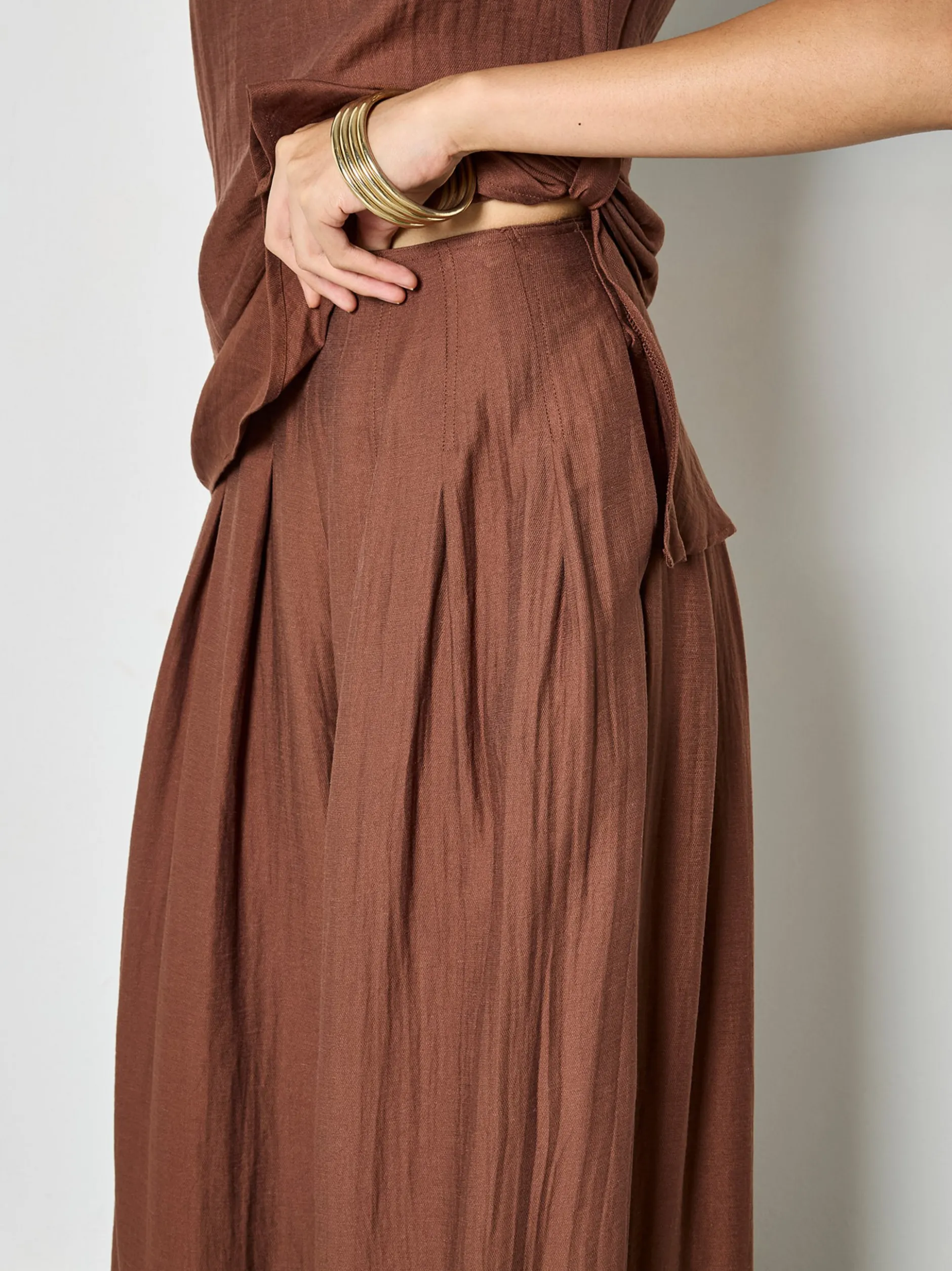 Apricot Damen Hose in braun - Länge: lang