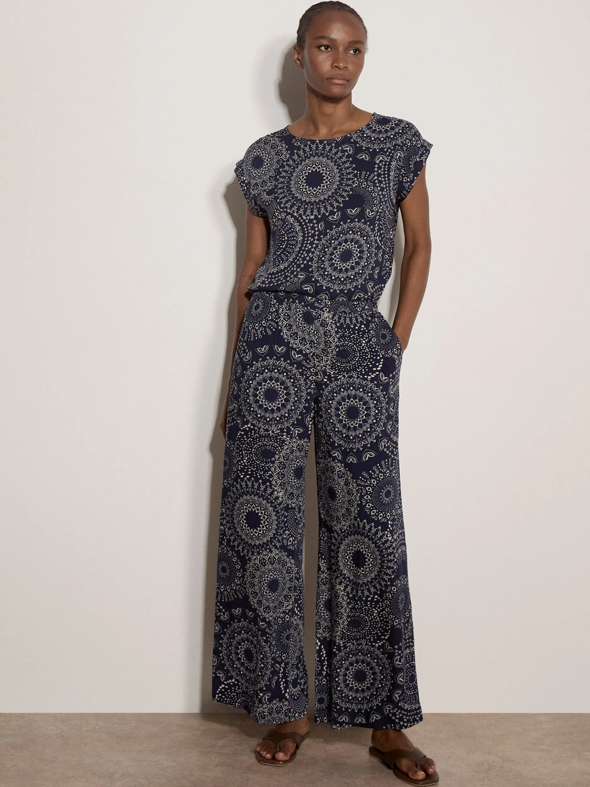 Apricot Damen Hose in marine - Länge: lang
