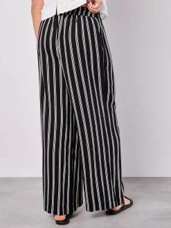 Apricot Damen Hose in schwarz weiß - Länge: lang
