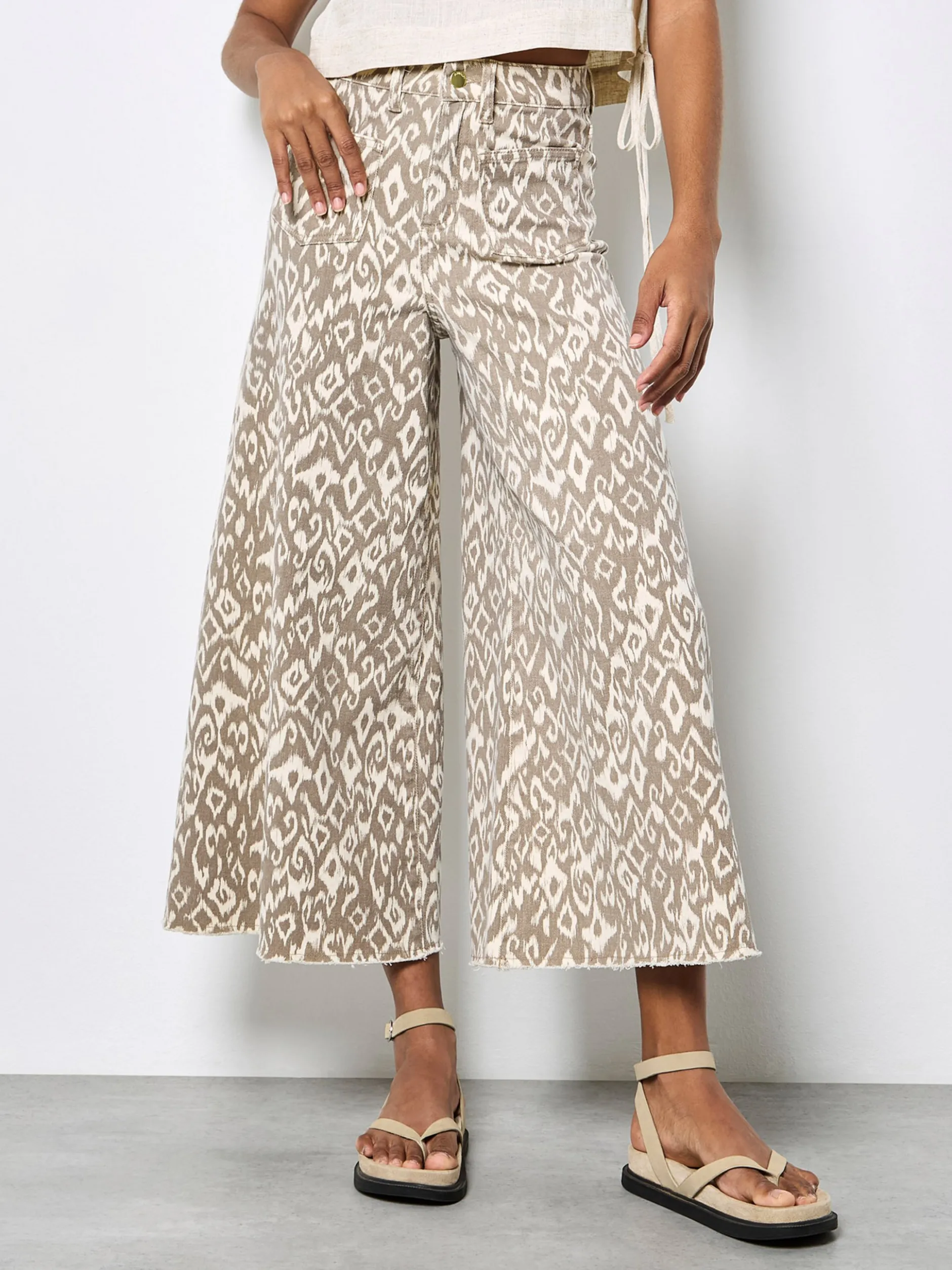 Apricot Damen Jeans in beige - Länge: lang