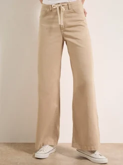 Apricot Damen Jeans in beige - Länge: lang