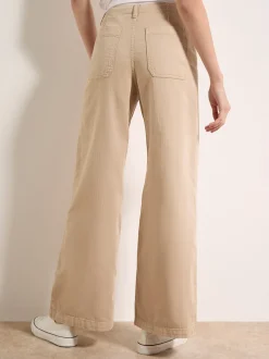 Apricot Damen Jeans in beige - Länge: lang