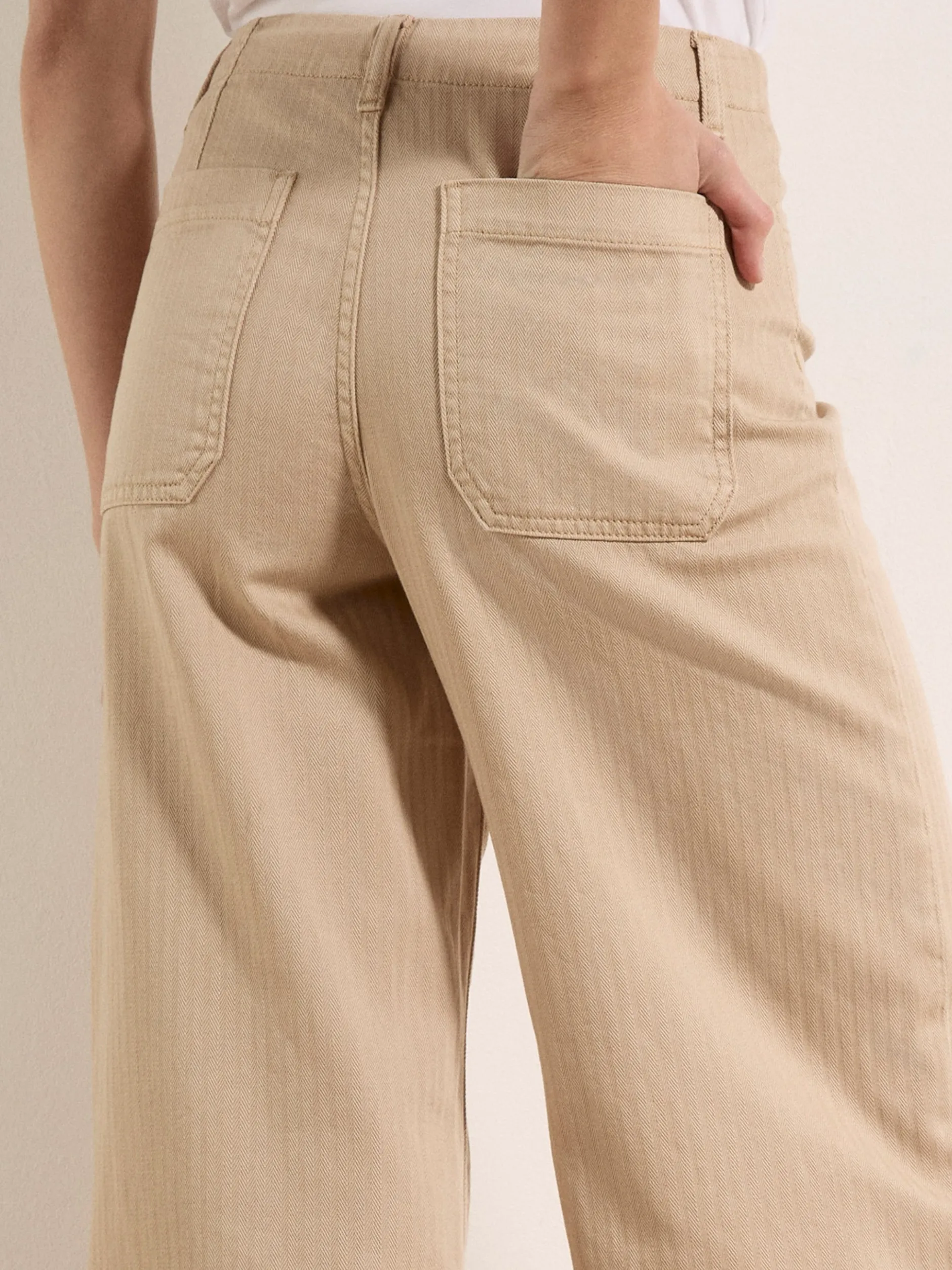 Apricot Damen Jeans in beige - Länge: lang