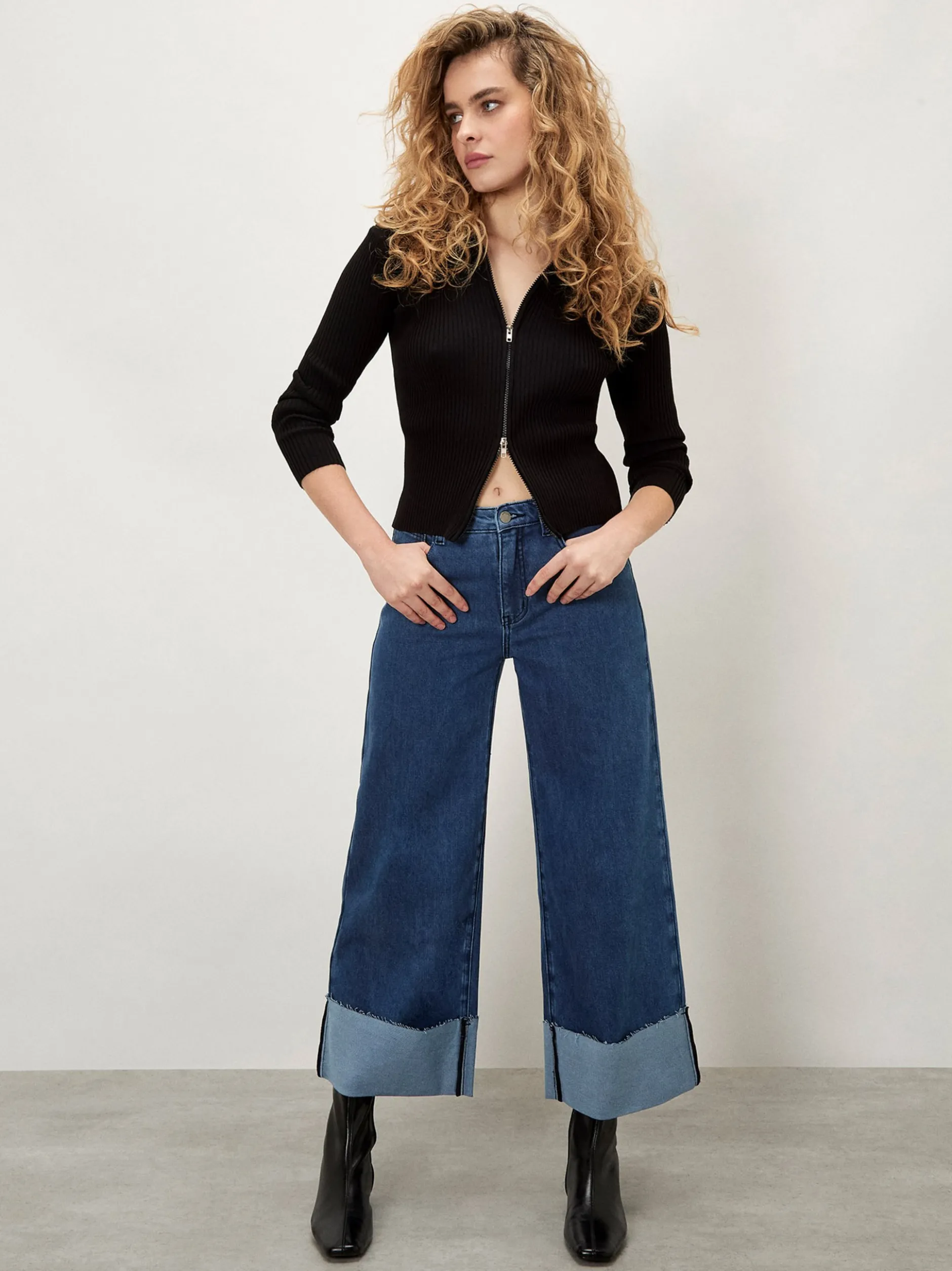Apricot Damen Jeans in blau - Länge: lang