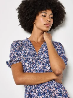 Apricot Damen Maxikleid in blau - Länge: lang