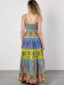 Apricot Damen Maxikleid in mehrfarbig - Länge: lang