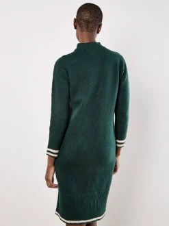 Apricot Damen Midikleid in grün - Länge: midi