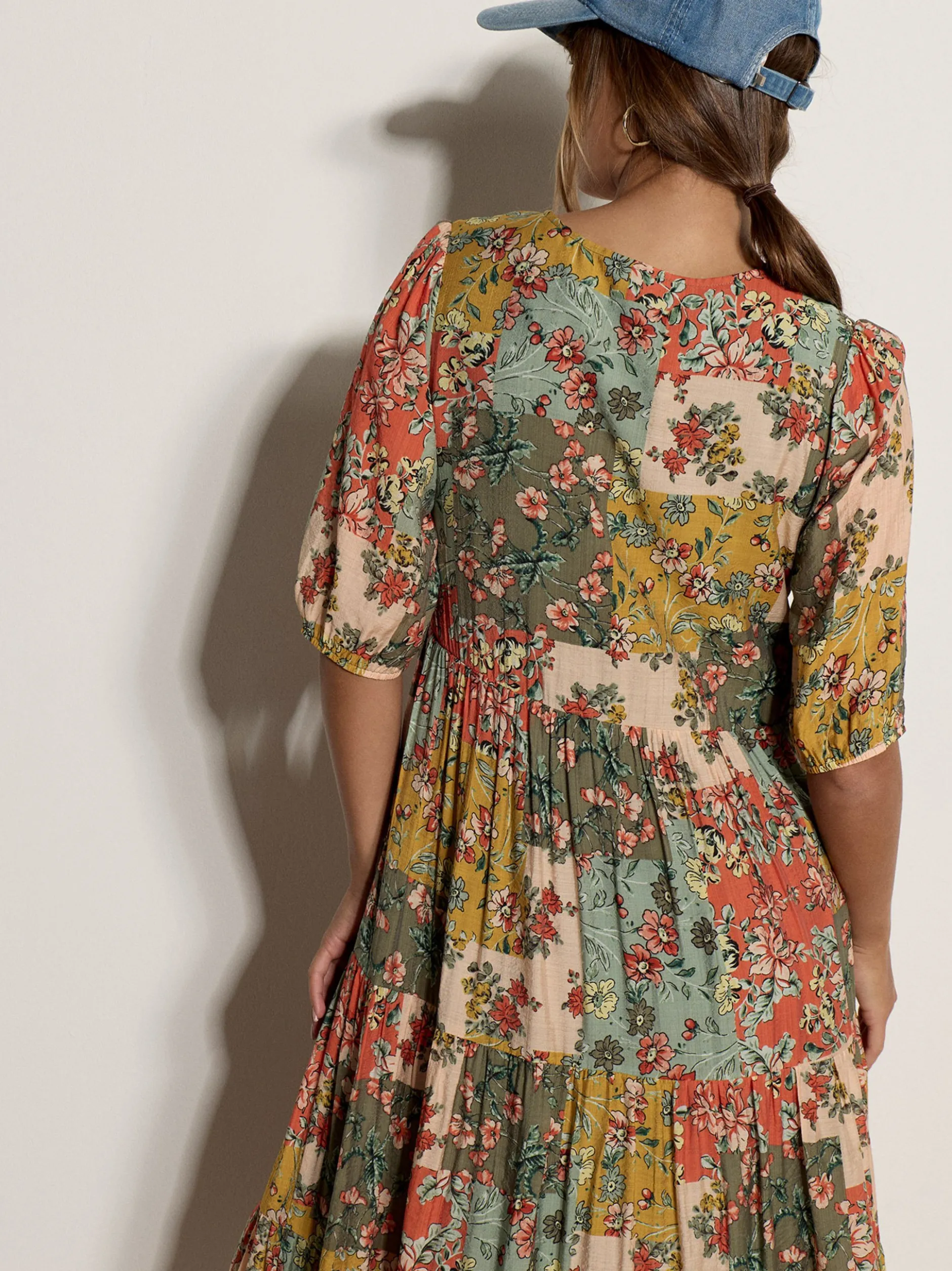 Apricot Damen Midikleid in mehrfarbig - Länge: midi