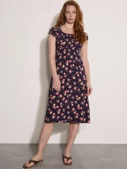 Apricot Damen Midikleid in purple mehrfarbig