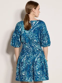 Apricot Damen Minikleid in blau - Länge: knielang