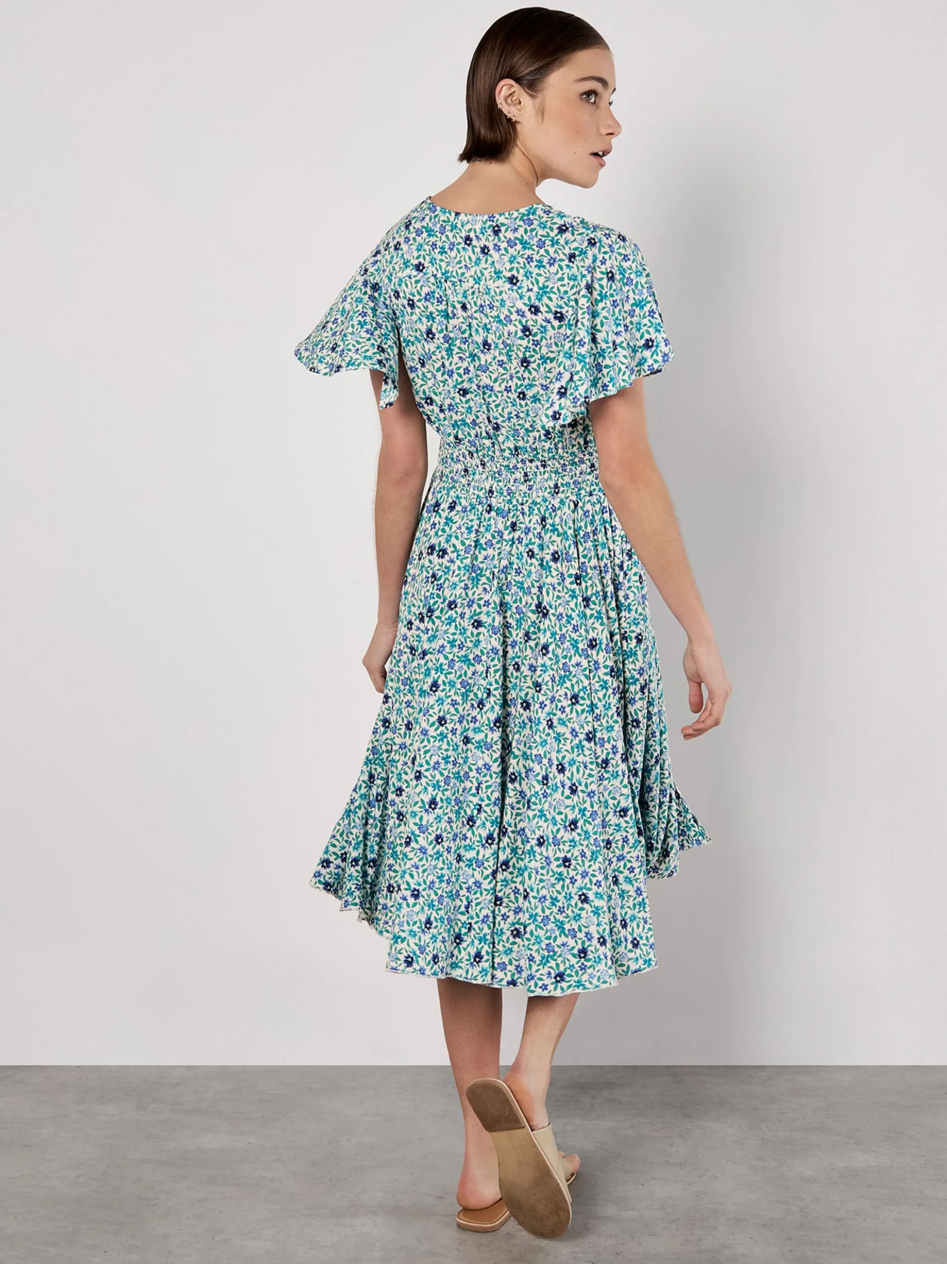 Apricot Damen Minikleid in blau - Länge: mittel