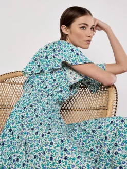 Apricot Damen Minikleid in blau - Länge: mittel