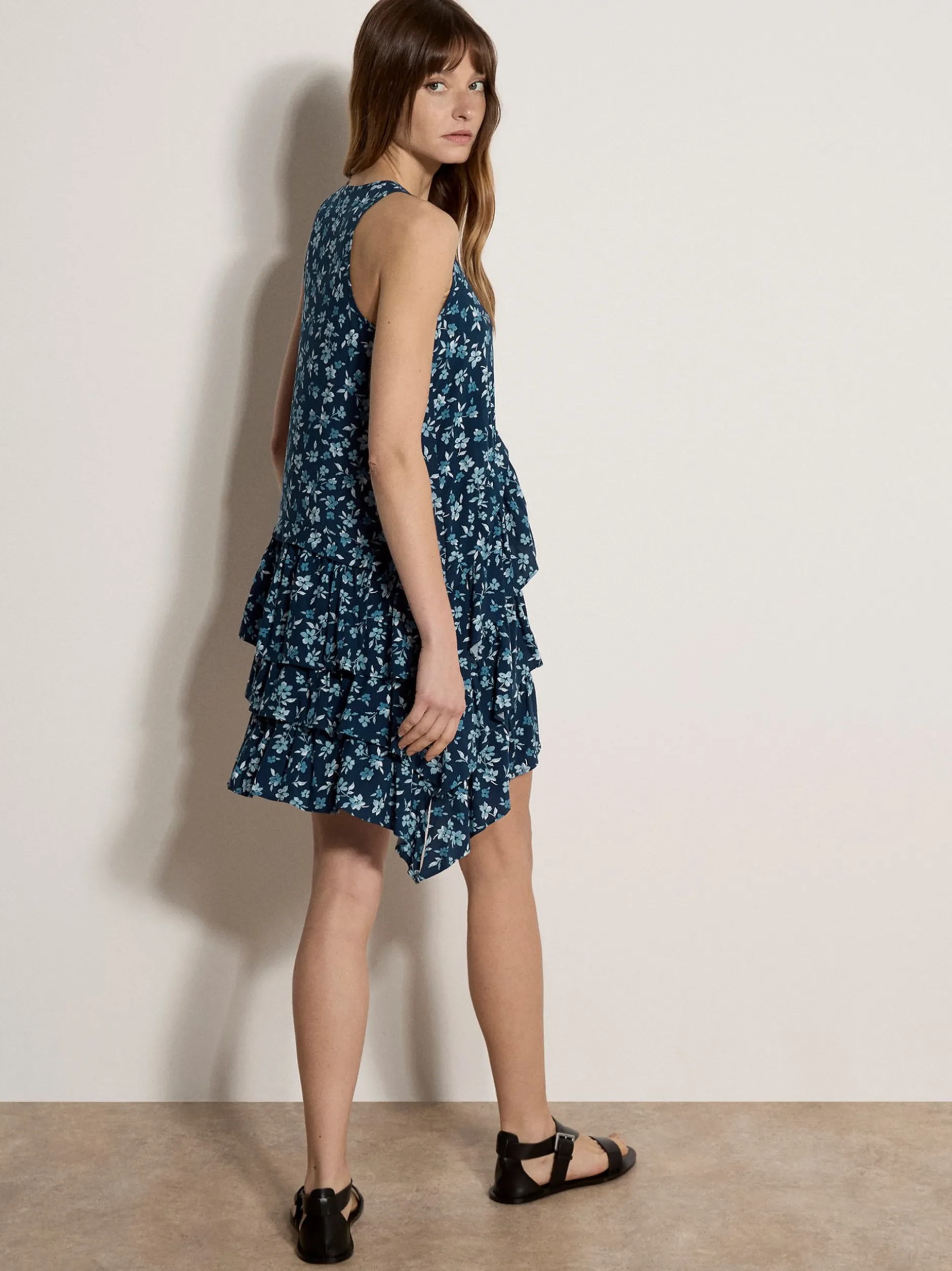 Apricot Damen Minikleid in blau - Ausschnitt: U-Boot