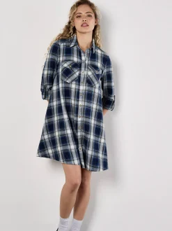 Apricot Damen Minikleid in blau - Länge: knielang