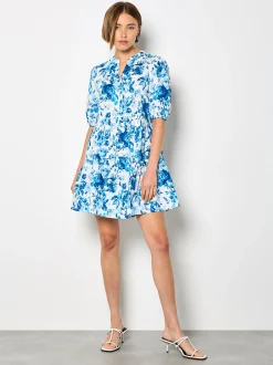 Apricot Damen Minikleid in blau - Länge: kurz