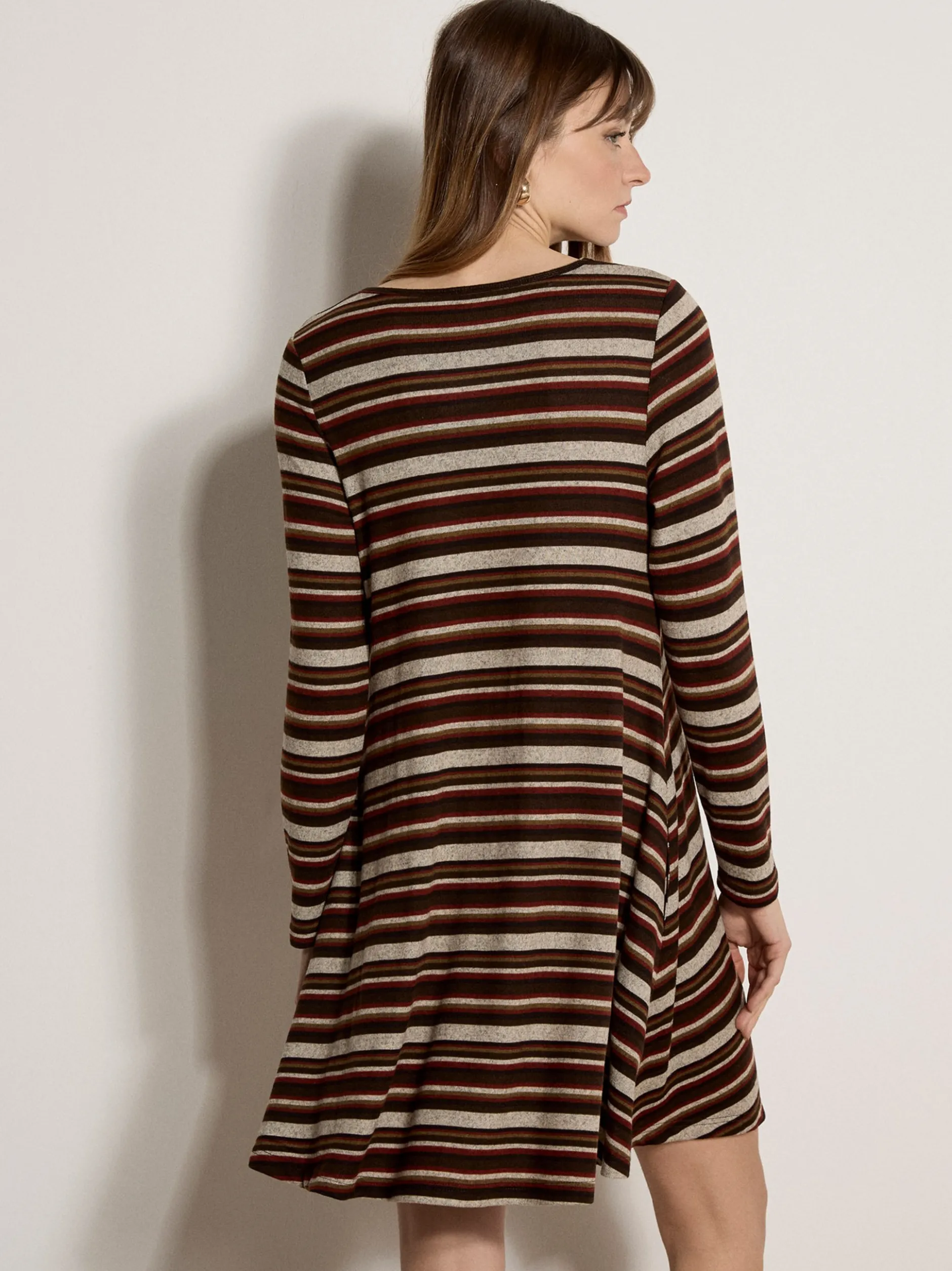 Apricot Damen Minikleid in braun - Ausschnitt: Rundhals