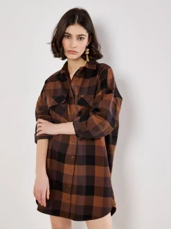Apricot Damen Minikleid in braun - Länge: kurz