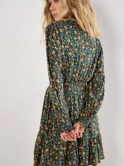 Apricot Damen Minikleid in grün - Länge: knielang
