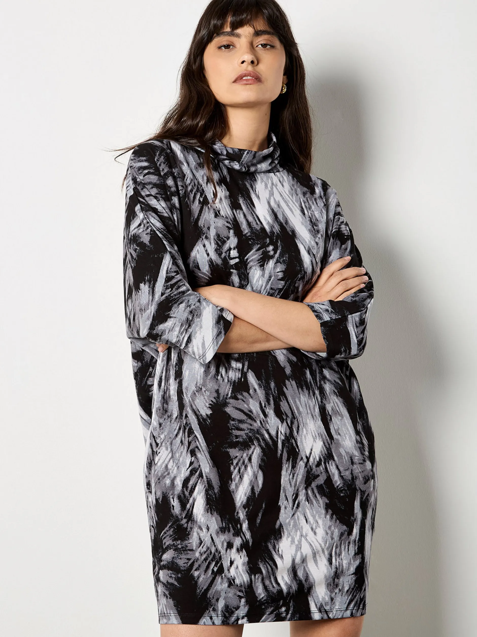 Apricot Damen Minikleid in grau - Länge: kurz