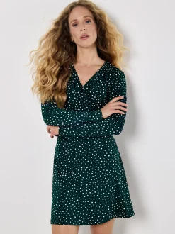 Apricot Damen Minikleid in grün - Länge: kurz