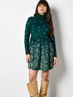 Apricot Damen Minikleid in grün - Länge: kurz