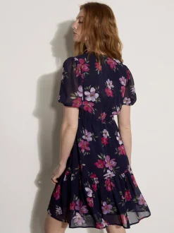 Apricot Damen Minikleid in marine - Ausschnitt: Carmen