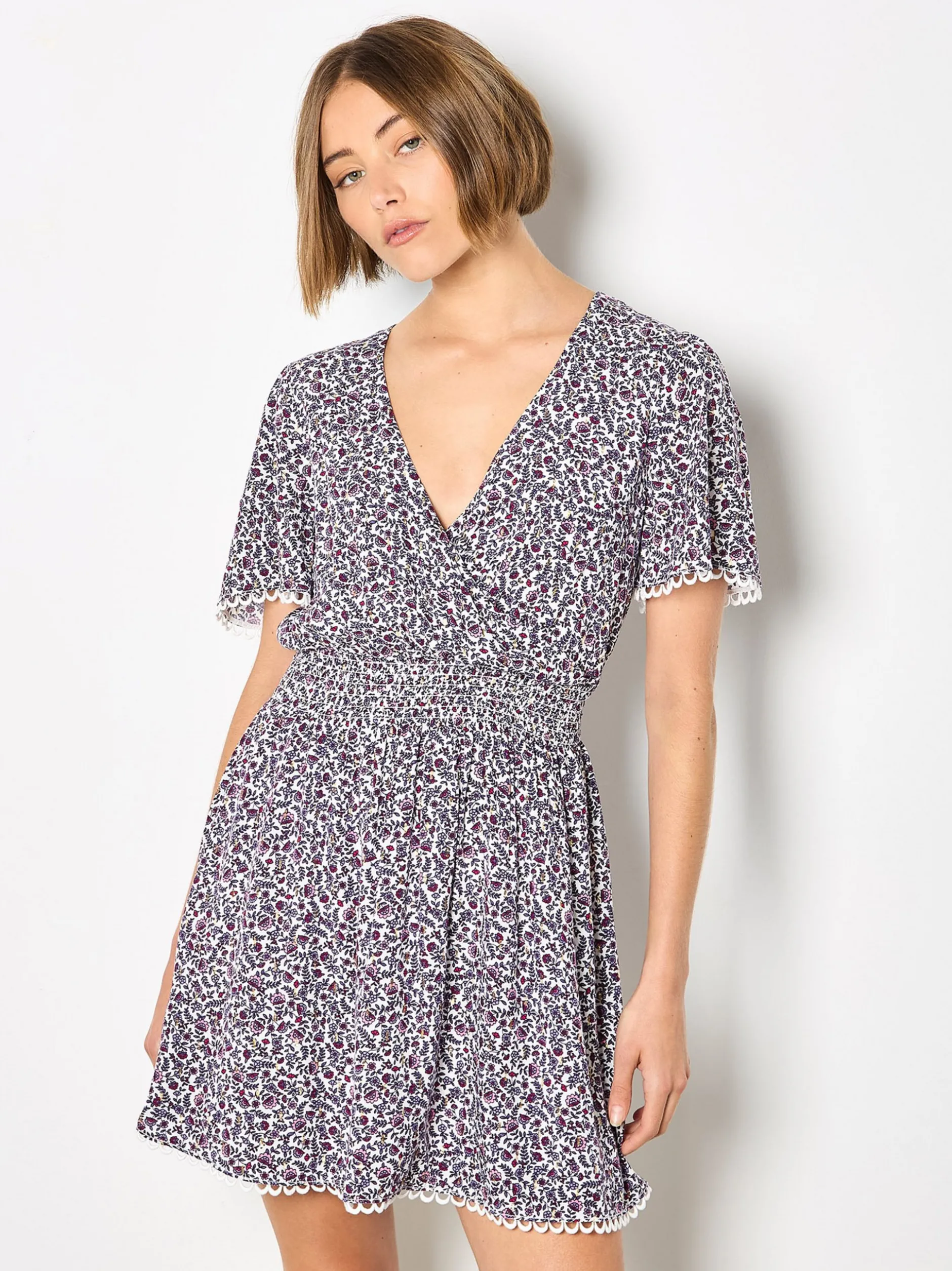 Apricot Damen Minikleid in purple - Länge: kurz